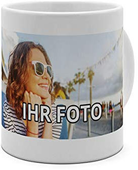 printplanet® - XXL Tasse mit Foto Bedrucken Lassen - Fototasse Personalisieren - Riesen Kaffeebecher zum selbst gestalten - 750 ml - Farbe Weiß