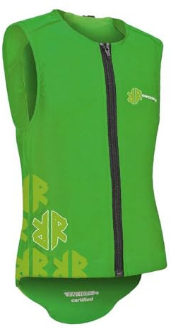 Komperdell Chaleco protector de aire para niños, verde, 128 cm