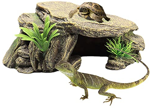 grotte pour reptiles, cachette pour poissons, tortues, lézards