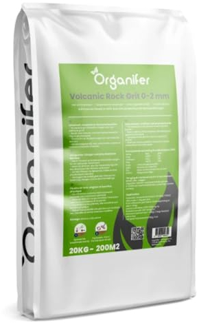 Gravier Pierre De Lave Volcanique - 20 Kg - 200 M2 - Gravier Jardin Extérieur - Pierre Volcanique Décorative Pour Massifs, Pots, Allées - Ph 7,6 - Taille 0-2 Mm - Organifer