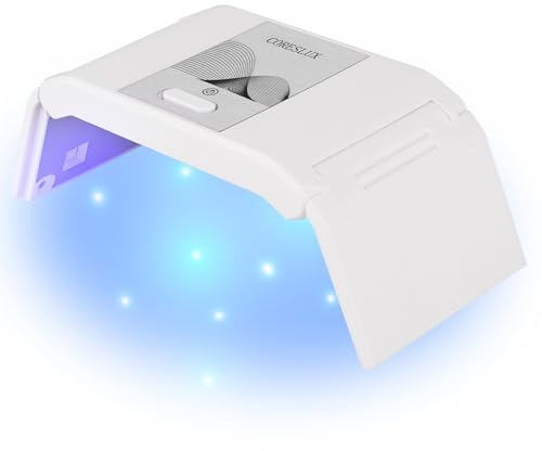 CORESLUX Mini UV Lampe für Gelnägel 36W - Tragbar Mit 60s/120s Timer für Shellac und Neonail - Für Alle Gel (Weiß)