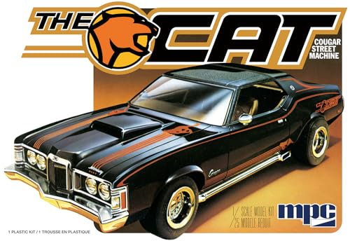 MPC 1973 Mercury Cougar The Cat Modellbausatz im Maßstab 1:25, Nicht bemalt