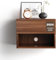 Kiseely Hängender Nachttisch Mit Schubladen Und Viel Stauraum, Schwebender Nachtschrank, Holz Regal, Beistelltisch Für Schlafzimmer (Walnuss EN1, 1 Pack)