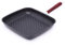 OOMRNV Sartén Plancha Antiadherente Cuadrada Sartén Plancha Antiadherente Sartén para Filete Pescado para Filetes, Asar, Pan,Noir-28cm