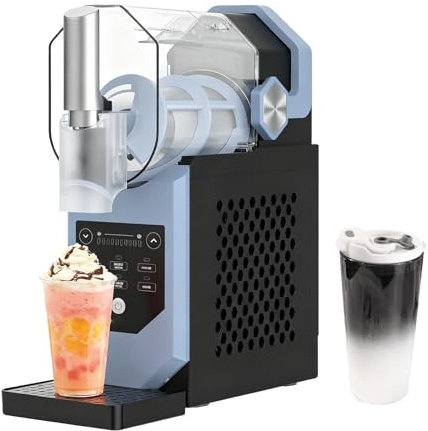 Machine à Slushie sans glace nécessaire, machine à crème glacée molle de 1800ML avec 5 programmes prédéfinis, autonettoyante, pour milkshakes, smoothie Margarita, frappés