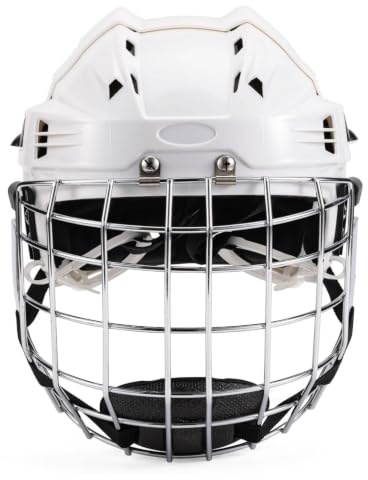 Jinhxofs Casco Hockey con Rejilla Protector Casco Hockey Seguro para Partidos