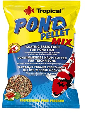 Tropical Pond Pellet Mix 1000ml / 130g - Aliment Complet sous Forme de Boules flottantes pour Koi, Poissons de Bassin