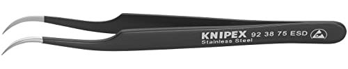 KNIPEX - Herramientas ESD 92 38 75 - Pinzas de precisión, ESD (923875ESD)