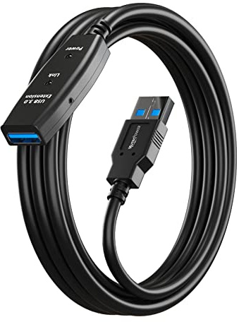 MutecPower 5m Cavo prolunga con ripetitore attivo USB maschio a femmina - USB 3.0 con chipset estensione - 5 metri