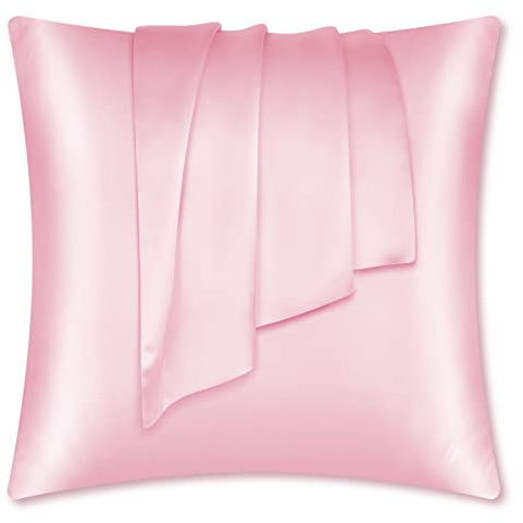 LULUSILK Örngott i 100% silke – hår- och hudvård, skrynkelfritt, 1 st, 65x65 cm, rosa