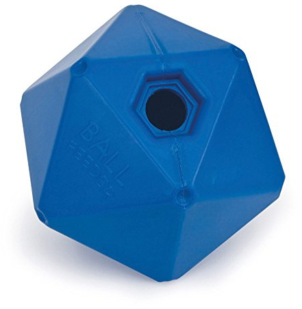 Shires Horse Pony Equine Ball Feeder Stable Toy Treat 9 Ball Blue