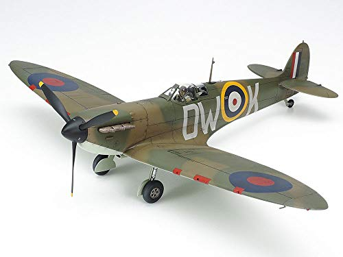 TAMIYA 61119 - 1:48 Britische Supermarine Spitfire Mk.I, Modellbau, Plastik Bausatz, Hobby, Basteln, Kleben, Modellbausatz, Modell, Zusammenbauen, Unlackiert
