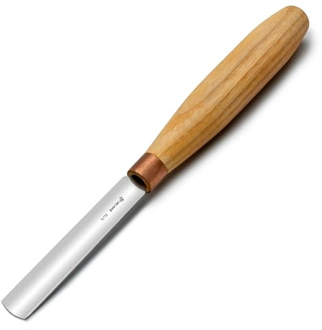 BeaverCraft Sgorbia per intaglio del legno K5/12 Scalpello a mano per lavorazione del legno Coltello compatto per intaglio per principianti e professionisti