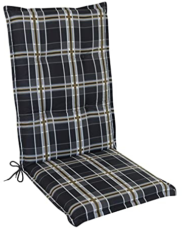 Gardissimo Hochlehner Auflage Comfort 2408, Made IN Europe, 120 x 50 x 8 cm, 100% Baumwolle