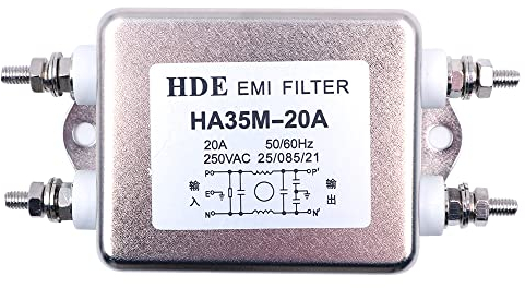 Filtro di linea EMI monofase di alimentazione CA CENPEK HA35M-20A, 220V, 20A