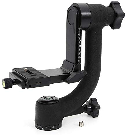 Professionellt 360 graders panorama gimbal stativhuvud för teleobjektiv, DSLR-kamera, Gimbal, huvud, panoramakhuvud, aluminiumlegering