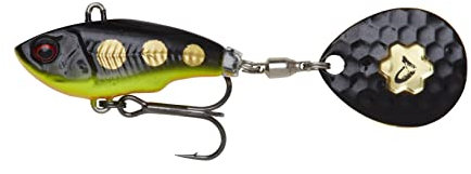 Savage Gear Fat Tail Spin sinkend - Jig Spinner, Größe/Gewicht/Farbe:6.5cm / 16g / Black Magic
