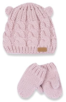 Chicco Set Cappellino e Guanti Bimba 0-24 per l'inverno NOS
