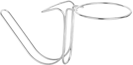 predolo Supporto per Secchiello per Il Ghiaccio da Tavolo Supporto per Secchiello per Champagne Supporto Robusto per secchielli per Vino per Party, Argento 43.5x18 cm