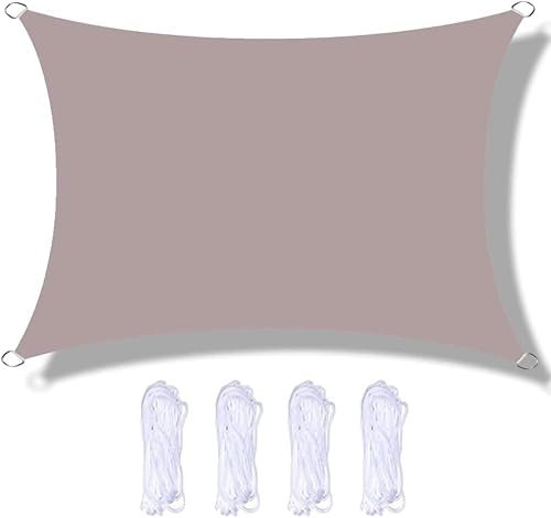 Tenda parasole rettangolare, 2 m x 4 m, impermeabile e resistente ai raggi UV, per patio, giardino, esterni, ristorante, cortile, posto auto coperto, tenda parasole