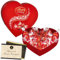 Corazón con Bombones LINDT y Bombones LINDOR de chocolates con Leche San Valentín. Incluye Tarjeta Personalizada o Dedicada exclusiva Cia&Co. Cajita Reutilizable con forma de Corazón