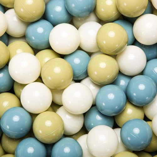 GOGOSO Ball Pit Balls for Toddler, Baby Plastic Playballs Kids Soft Pastel Non-Toxic BPA-Free, 100 Balls