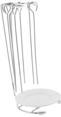 ARTSEWPLY Supporto per Spiedini Barbecue Porta Spiedini Sicuro e Resistente Rastrelliera per Kebab e Carne Accessorio Grill Versatile per Barbecue Domestico