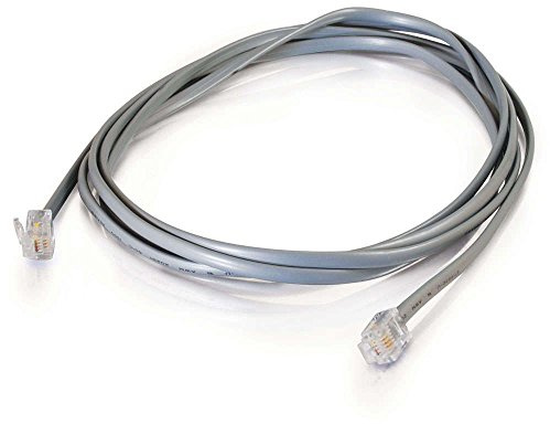 C2G RJ11 6P4C Straight Modular Cable - C ble de t l phone - RJ-11 -M- - RJ-11 -M- - 10 m - gris