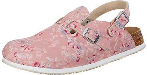 BIRKENSTOCK Damen Clogs Kay SL Birko-Flor schmal 41 EU Schmal Field Rosa