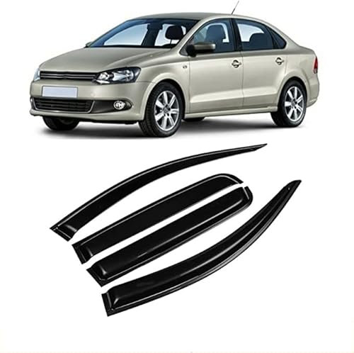 Juego de 4 Deflectores de Viento, Protector de Nieve para Lluvia Y Sol de Baja Acumulación de Calor para Reemplazo de Automóviles para VW Volkswagen Polo 2011-2018 Forsedan