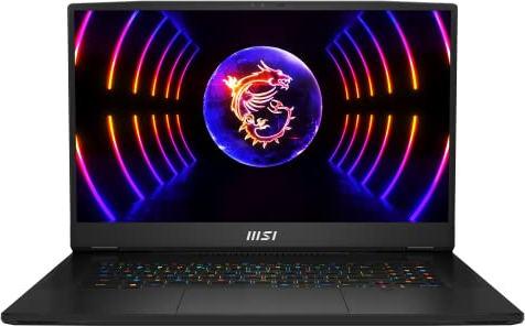 MSI Titan GT77 HX 13VH-045 - Ordenador portátil para Juegos, 43,9 cm (17,3) UHD, 144Hz, Intel Core i9-13980HX, 2 x 32 GB de RAM, SSD 2 TB, RTX 4080 12 GB, Windows 11 Home, Teclado QWERTZ, Negro
