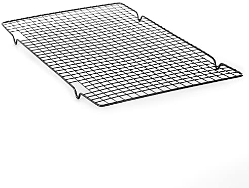 Cooling Rack Wire Cooling Rack Multipurpose Non Stick Steel Mesh Cake Rack for Even and Fast Cooling Muffins, Biscuits, Bread Loaf | Large (1)