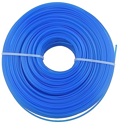 CIPOOH 100m Mähfaden Trimmerfaden, Rund Durchmesser 1,6mm Rasentrimmer Faden Unkraut Trimmer Freischneider Fäden für Park Garden Yard Rasen Gras und Unkraut, Blau