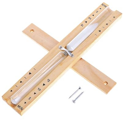Hsthe Sea Hourglass Sauna, 15-Minute Wooden Sandglass, Sauna Accessories Timer Sand Clock, Sauna Timer With Rotating Hourglass, Heat-Resistant Wall Mounting Friendly Sauna Hourglass