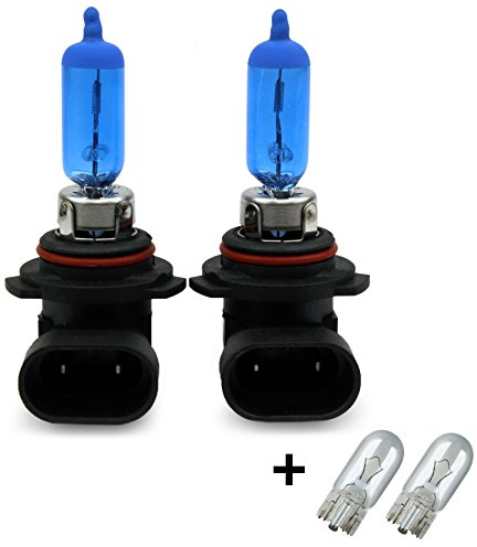 INION® SET- 2x Stück HB4 55W P22d 9006 12Volt UV-Kristallglas mit GAS - XENON OPTIK Halogen Lampen Long Life Birnen Super White + 2x T10 Glassockellampen Autolampen