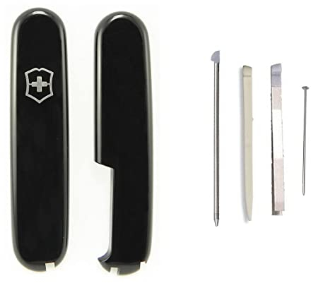 Victorinox PLUS Black handle kit for 91mm Swiss Army Knife with spares