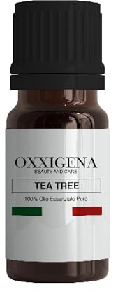 Oxxigena - Olio Essenziale di Tea Tree (Albero del te) - 30 ml - Made in Italy - Puro al 100%, Naturale, Vegano, Senza OGM - Ideale per Aromaterapia, Miscele da Massaggio