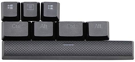 meialla PBT-tangenter för K65 K70 K95 för G710 + mekaniskt speltangentbord, bakgrundsbelysta tangentkåpor för Cherry MX (svart)