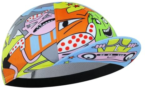 Corsehild Cartoon Fahrradmütze Unter Helm Radsport-Kappen für Unisex Fahrradmütze
