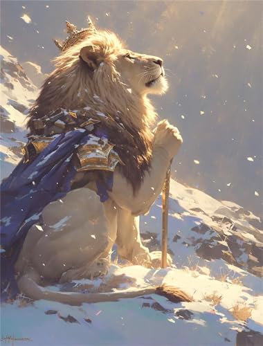 Diamond Painting Groß XXL LöWe 100x132cm, 5D Tier Diamond Painting Erwachsene Groß,DIY Diamant Painting Bilder Groß Kreuzstich Kunst Malerei Bastelset für Zimmer Deko Wohnzimmer, Geschenke für Frauen