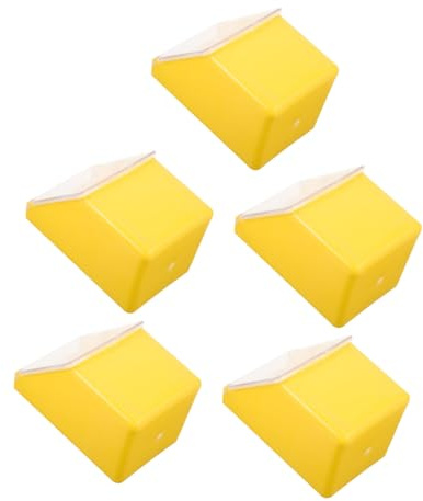 Toddmomy 5pezzi Mangiatoia Sospesa Per Gabbia Per Piccioni Ciotola Per Cibo e Acqua Per Uccelli Contenitore Per Alimentazione Con Coperchio Trasparente Per Piccioni e Parrocchetti in Gabbia