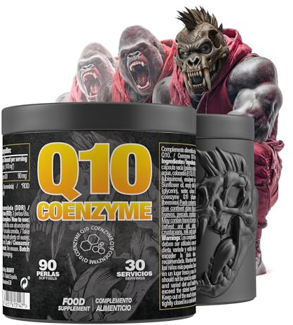 Zoomad Labs Coenzyme Q10 – Coenzima Q10 100 mg en Perlas | Antioxidante Celular y Energía | CoQ10 Ubiquinona Alta Biodisponibilidad | Q10 Cápsulas | 90 Softgels | Bote 3D Coleccionable