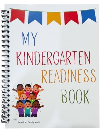 My Kindergarten Readiness Book, Engagerande pedagogisk lektid, 21,3×17×0,8 cm, Starting School Workbook Ages 3-5, Preschool School Prep Book, Wipe-Clean-format, återanvändbart, för pojkar och flickor
