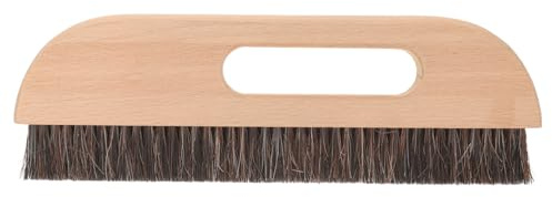 GALPADA Cepillo para Empapelar Mango de Madera, Cepillo para Alisar Papel Tapiz, Cerdas de Pelo Largo, Tamaño Grande, para Brushing Walls y Graffiti