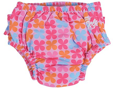 Little Dolfins Swim Diaper-PINK CLOVER Medium