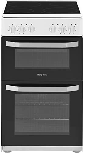 Hotpoint 50cm Double Cavity Electric Cooker - White