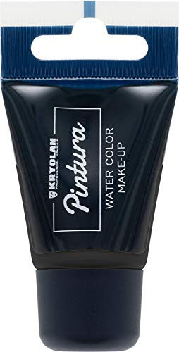 Kryolan Pintura Water Color Schminke Tube 20 ml, Farbe: black, waschbar, ohne Parfüm, ohne Parabene - ideal für Face & Body Paint, Kinder, Party, Karneval, Fasching & Halloween