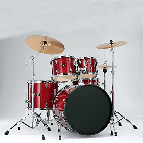 KESHUO Drums Acoustic Adult 5 Drums 3 Cymbals Getting Started Practice Professional Playing Drum Set (Color : 02)