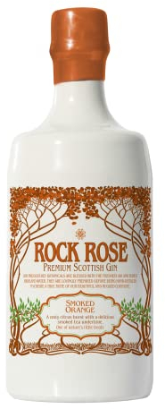 Rock Rose Gin Smoked Orange Edition 70cl | 41.5% ABV | Smokey with Zesty Notes | Handcrafted in Scotland