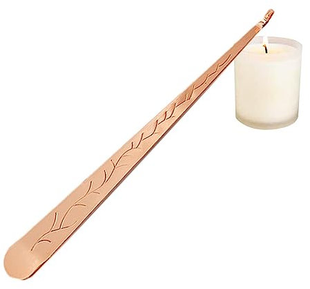 mingchengheng Spegni Candela | Accessorio per spegni Candele | Spegni Fiamma in Acciaio Inossidabile, soffiatore di Candele con Manico Lungo, Acciaio Inossidabile lucidato per Gli Amanti